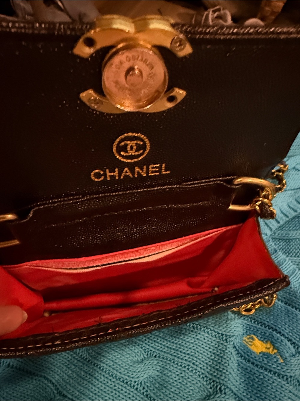 CHANEL Black Quilted Leather Crossbody with Gold CC Hardware - Picture 5 of 5